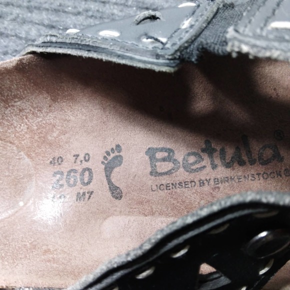 Betula By Birkenstock Joyce Women Men Leather Sandals Black - Picture 6 of 6